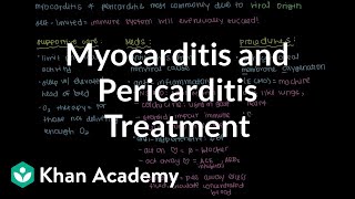 Myocarditis and pericarditis treatment  Circulatory System and Disease  NCLEXRN  Khan Academy [upl. by Santana]