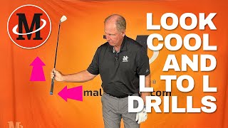 Look Cool And L To L Drills  Malaska Golf [upl. by Adnohsel]