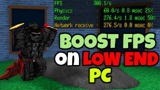 BOOST YOUR FPS ON A LOW END PC ON ROBLOX DRAMATICALLY INCREASE FPS [upl. by Raymund640]