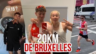 20KM DE BRUXELLES 2024  Objectif 1h16 ⚡️ [upl. by Sontich]