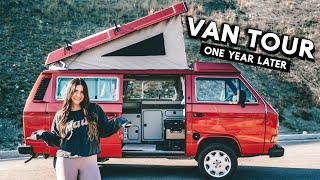 our 1987 Westfalia Vanagon VAN TOUR  one year later [upl. by Greenstein142]