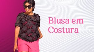 APRENDA A FAZER BLUSA EM COSTURA [upl. by Bertie512]