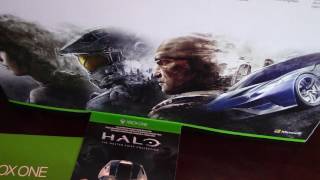 Xbox One S 500 Gig Halo Collection Bundle Unboxing [upl. by Marciano]