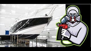 Completing a Luxury Yacht Paint Job Captains Vlog 54 [upl. by Naihtniroc]