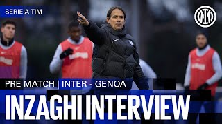 SIMONE INZAGHI  PREMATCH INTERVIEW  INTER vs GENOA 🎙️⚫🔵 [upl. by Hoi]