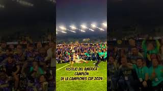 Festejo del América Campeón de la Campeones Cup 2024 🏆🦅🇲🇽👍🏼 [upl. by Isborne]