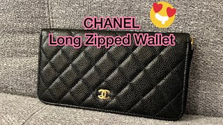 Sneak peek 😍 2022 CHANEL Long Zipped Wallet 😍❤️ [upl. by Adarbil993]