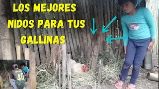 👉COMO hacer nidos para gallinas  🐔nidos para GALLINAS postura caseros ideas y tips [upl. by Lazarus]