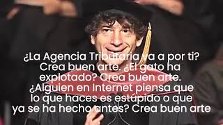 Neil Gaiman  Make Good Art Crea buen arte  subtitulado en español [upl. by Reibaj]