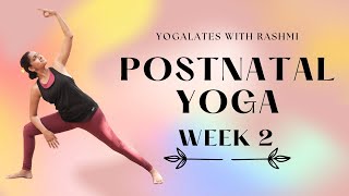 Post Natal Yoga Practice  Easy Yoga for Weight Loss after Pregnancy  Yogalates with Rashmi [upl. by Vannie]