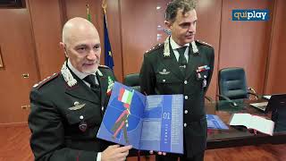 Presentato anche a Cosenza dal comandante provinciale Mommo il calendario 2025 dei carabinieri [upl. by Ford]