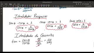 Trigonometria Identidades Fundamentales de Angulos Agudos Ejemplo 1 [upl. by Arrekahs91]