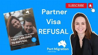 Partner Visa Australia  74 of Partner Visas are Refused Avoid Partner Visa Refusal  MARA Agent [upl. by Annoid]