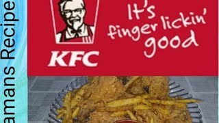 Kfc Fried Chicken Recipe by Samans Recipe pk KFC Style Spicy Fried chicken easy recipe [upl. by Adleme]