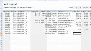 Boekhouden in Excel v12  facturen maken [upl. by Osmen295]