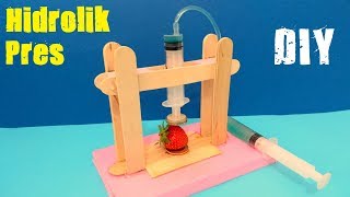 Evde Hidrolik Pres Nasıl Yapılır  Çok Basit  How to Make Hydraulic Press at Home [upl. by Moreville]