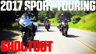 2017 Sport Touring Shootout  BMW S1000XR vs KTM Super Duke GT vs MV Agusta Turismo Veloce  4K [upl. by Shanan]