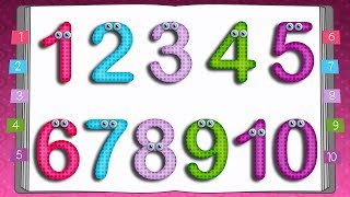 Learn to Write Numbers  10 Little Numbers Song for Children [upl. by Ximena]