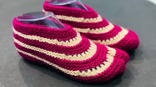 New knitting pattern For Ladies SocksShoesJurabJutti  167 [upl. by Amlev]