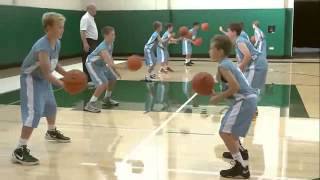 Passing Drill for Youth Basketball Baker Drills Review by George Karl [upl. by Corvese]