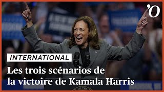 Présidentielle américaine les trois scénarios de la victoire de Kamala Harris [upl. by Ailet]