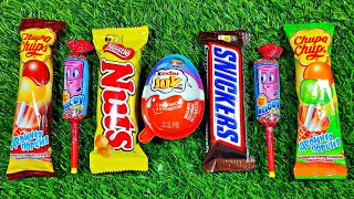 ASMR LOLLIPOP ICE CREAM Unpacking Kinder BIG Surprise eggs AND Lollipops Chocolate Sweets [upl. by Wake]