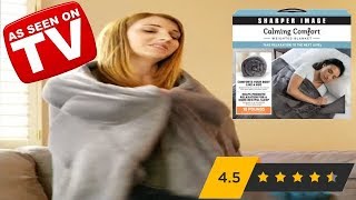 Calming Comfort Weighted Blanket Review As Seen on TV ʘ‿ʘ [upl. by Jessen]