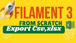 Export Excel amp CSV Files in FilamentPHP with Export Action [upl. by Kiah]