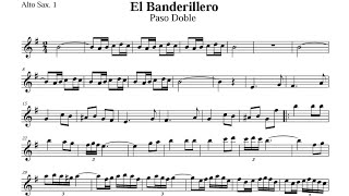 banderillero pasodoble partitura saxo alto 🎷 [upl. by Akiv309]