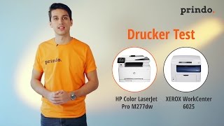 FarbLaserdrucker im Test HP M277dw gegen Xerox 6025  prindode [upl. by Elkcim]