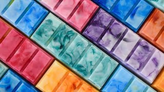 How to Make Marbled Wax Melt Snap Bars [upl. by Assiluy]