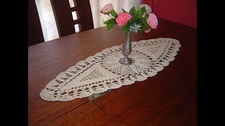 Como Tejer Carpeta Ovalada o Centro de Mesa a crochet paso a paso Parte 33 [upl. by Urdna]