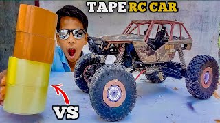 RC 4x4 Car Vs Tape Unique Experiment Lets Test  Toy unbox wala Ali [upl. by Airamasor]