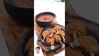 Crispy Hot 🔥chicken lolipop cookingrecipe outdoorcookingchicken chickenrecipes chickenkitchen [upl. by Bibah]