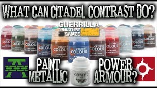 What Can Citadel Contrast DO  Paint Metallic Power Armour [upl. by Hgielsel]