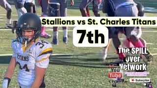 USA Yakim  Stallions Vs St Charles Titans 7th grade SMSYFA [upl. by Relyuc]