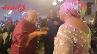 Governor Ademola Adeleke Dance Endlessly At Thanksgiving Nite [upl. by Goodhen973]