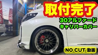 取付完了‼️ 30アルファード キャリパーカバー エイムゲイン BBS LM 21インチ‼️ [upl. by Ailemac]