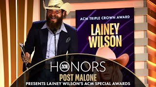 Post Malone Presents Lainey Wilsons ACM Special Awards [upl. by Suoirred]