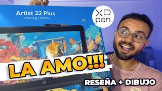 Artist 22 Plus de XP PEN Reseña  dibujo ✍️ [upl. by Akilat]