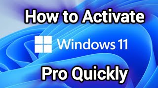 How to activate Windows 11 Pro with a Genuine Key for Lifetime [upl. by Xanthe]