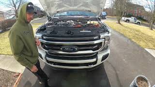 Installing Strobe Lights On my 2022 F250 Platinum [upl. by Nuzzi]