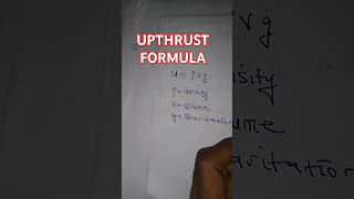 Upthrust formula [upl. by Tolmach673]