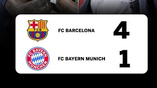 Le résumé de Fc Barcelone vs Bayern Munich 41 [upl. by Leahsim825]