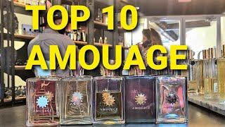 TOP 10 AMOUAGE  THE TEN BEST AMOUAGE FRAGRANCES FOR MEN [upl. by Elleoj]