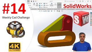 Weekly CAD Challenge 14  solidworks [upl. by Orest]