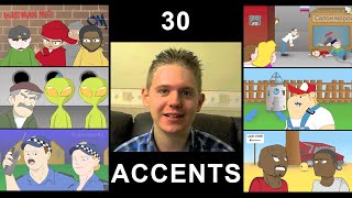 The English Language In 30 Accents Animated [upl. by Greenwald]