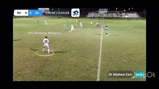 Mathew Williams  Blinn college  Austin United  5”10  157pounds [upl. by Hildegarde]