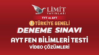 2 TÃœRKÄ°YE GENELÄ° DENEME SINAVI AYT FEN BÄ°LÄ°MLERÄ° TESTÄ° VÄ°DEO Ã‡Ã–ZÃœMLERÄ° [upl. by Onitsirc]