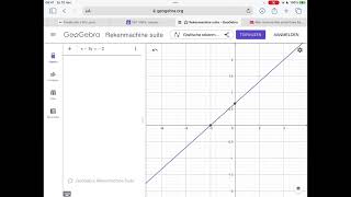 2990 Stelsels oplossen met behulp van de grafiek  met geogebra [upl. by Mishaan]